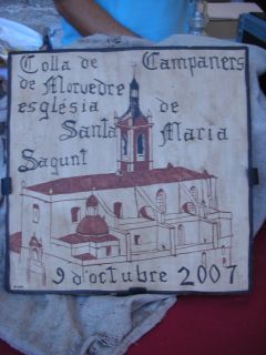 Socarrat de l'església de Santa Maria, realitzat pel campaner Josep Caballer i Mateu