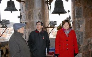 Bonig visitó ayer el museo habilitado en la torre del campanario de la parroquia de la Asunción