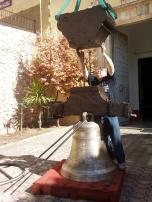 Montando la campana restaurada