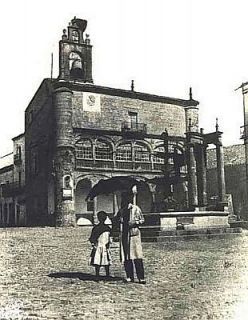 Ayuntamiento de Ciudad Rodrigo hacia 1900 - Autor: PAZOS, Agustín