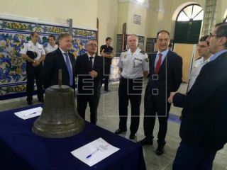 Imagen de la campana, en una fotografía facilitada por la Delegación del Gobierno en la Comunitat Valenciana - Autor: EFE