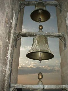 Una de les campanes del carilló de Sant Llorenç de Lleida