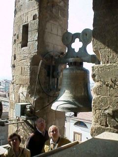 Una de les campanes mecanitzades de Santa Maria d'Agramunt