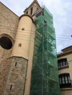 La bastida al campanar, que es va fer el segle XVI adequant l'antiga torre del Consell, que data del segle XIV - Autor: TRILLAS, Joan
