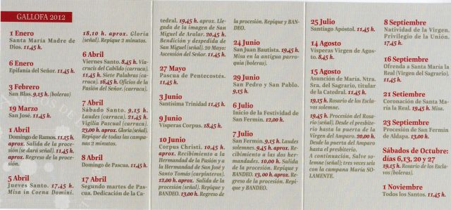 Gallofa 2012 - Autor: ASOCIACIÓN DE AMIGOS DE LA CATEDRAL DE PAMPLONA